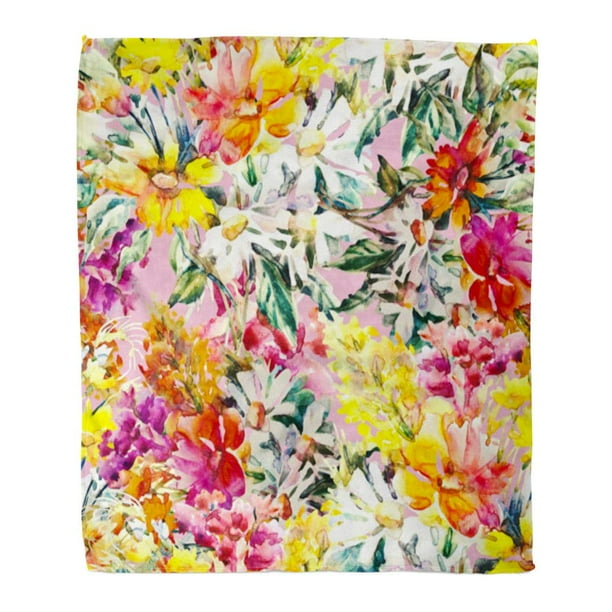 Sherpa Throw Blanket Watercolor Farmhouse Flowers Super Soft Cozy Warm Luxury Microfiber Blankets Flannel Fleece Plush Quilt Bedspread for Bed Couch Sofa Colorful Natural Floral Sherpa Throw Blanket Watercolor Farmhouse Flowers Super Soft Cozy Warm Luxury Microfiber Blankets Flannel Fleece Plush Quilt Bedspread for Bed Couch Sofa Colorful Natural Floral